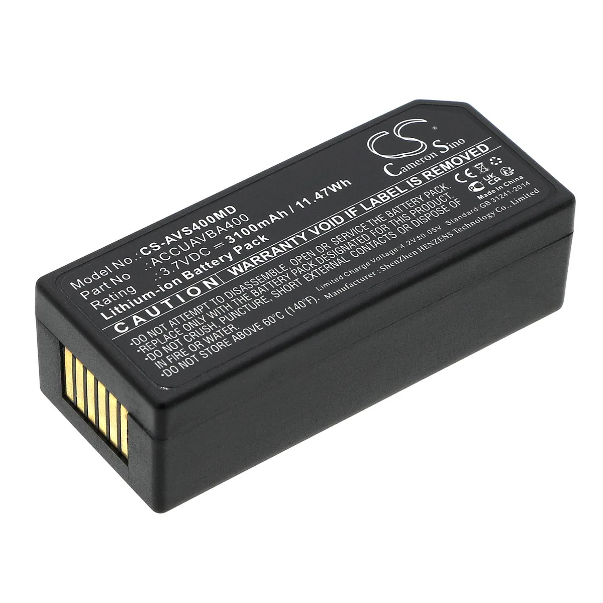 Cameron &amp; Co Cameron &amp; Co DS-CS-AVS400MD 3.1 Ah Li-ion Battery — product photo