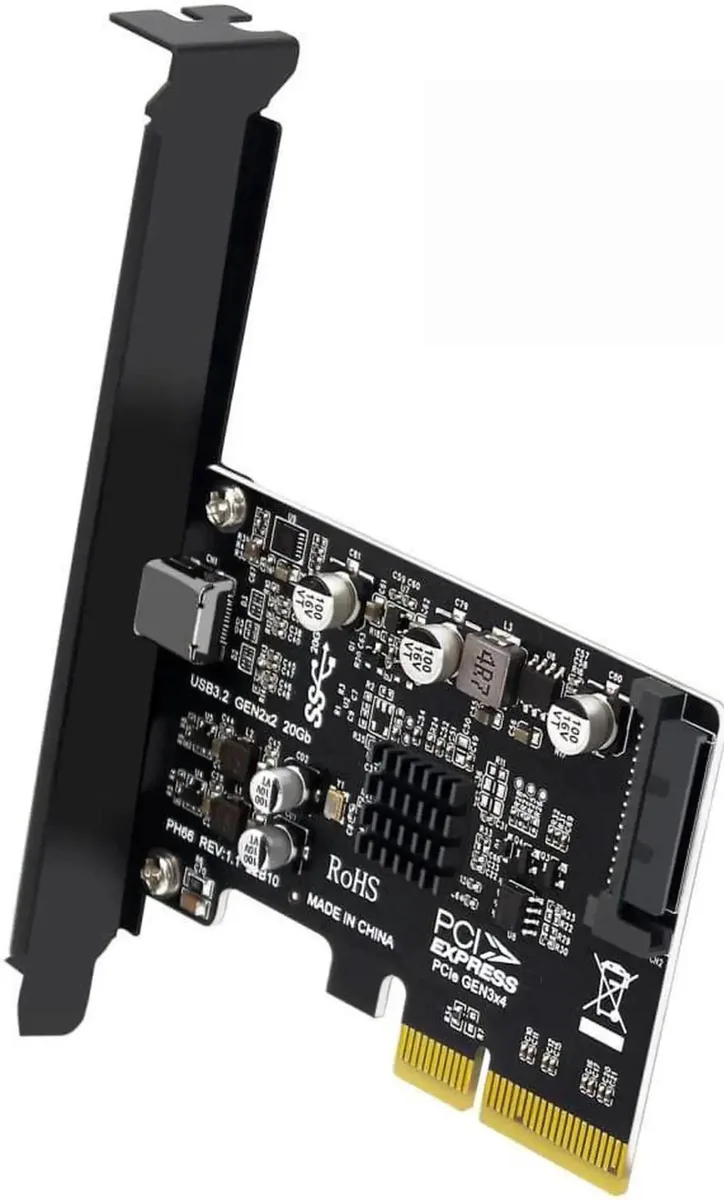 SMUGDESK SMUGDESK PCIe 3.0 X4 to USB 3.2 Gen2x2 Type-C 20Gbps Expansion Card usb converter — product photo