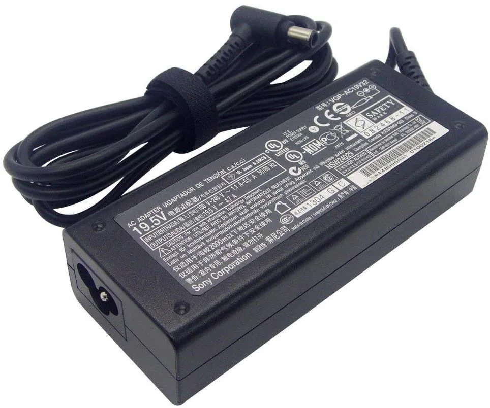 EVESKY EVESKY 19.5V 4.7A AC Adapter 6.5x4.4mm for Sony VAIO VGP-AC19V32 VGP-AC19V36 VGP-AC19V42 — product photo
