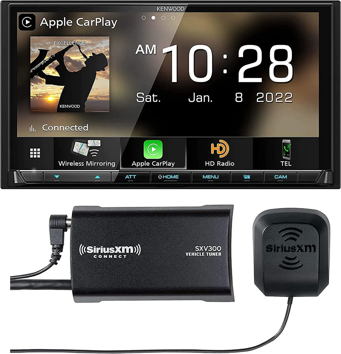KENWOOD Kenwood eXcelon DMX908S 6.95" Receiver &amp; DRV-N520 Camera — product photo