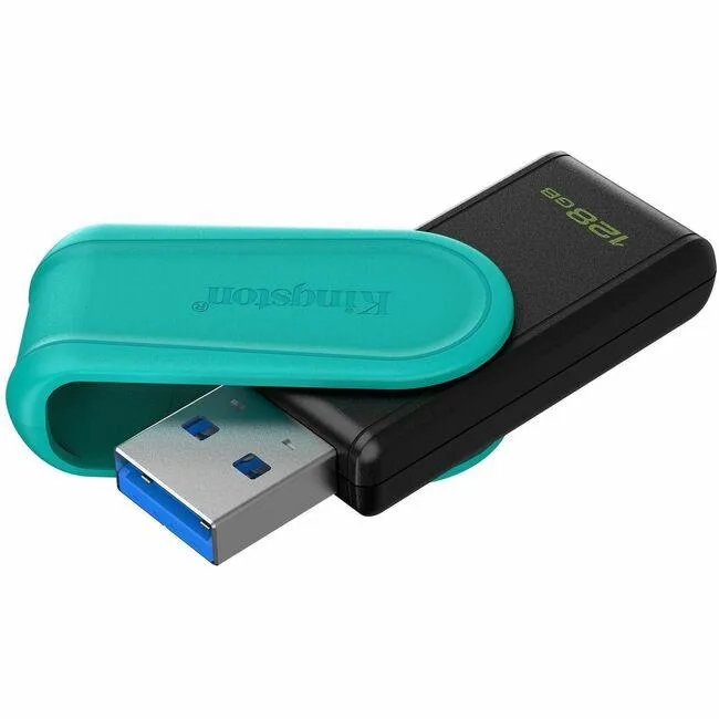 Kingston Technology Corp. Kingston DataTraveler Exodia S USB flash drive 128 GB USB 3.2 Gen 1 Black Turquoise — product photo