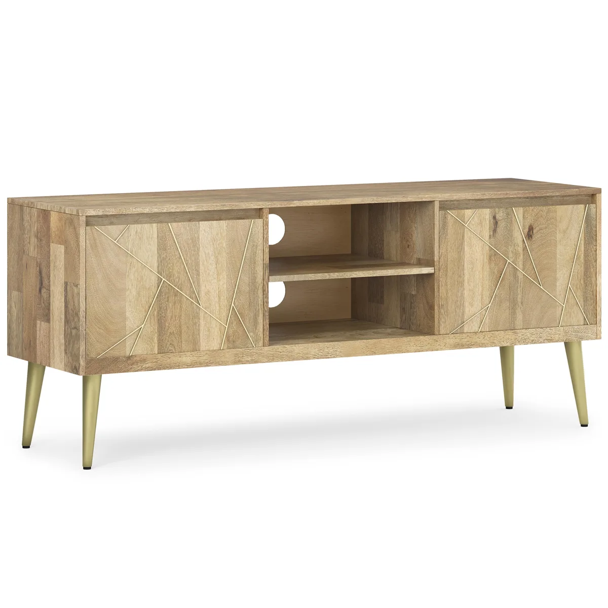 tuphen tuphen TV Media Stand Natural 60" W 18" D 25" H 65" TV — product photo