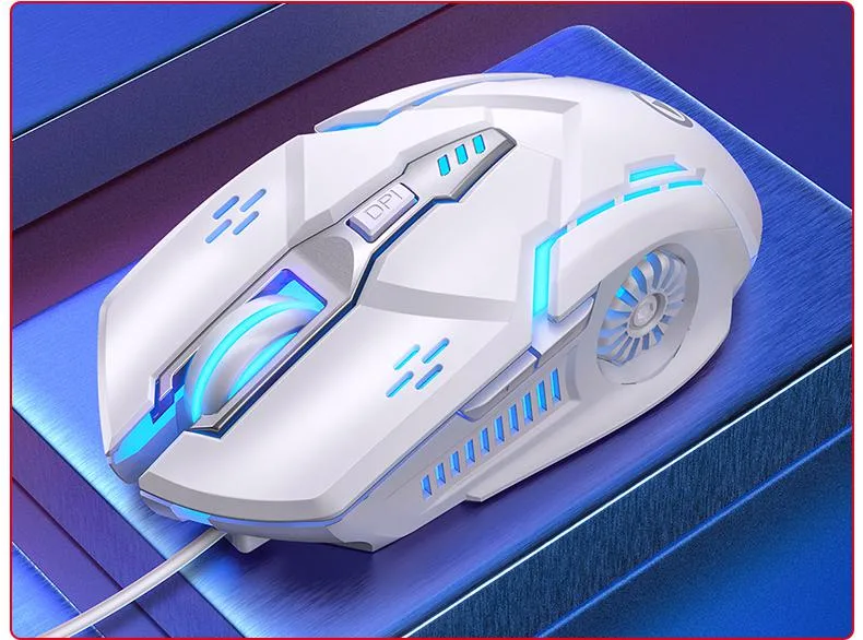 WEIHE WEIHE wired gaming mouse White 3200 DPI 6 buttons 110 g — product photo