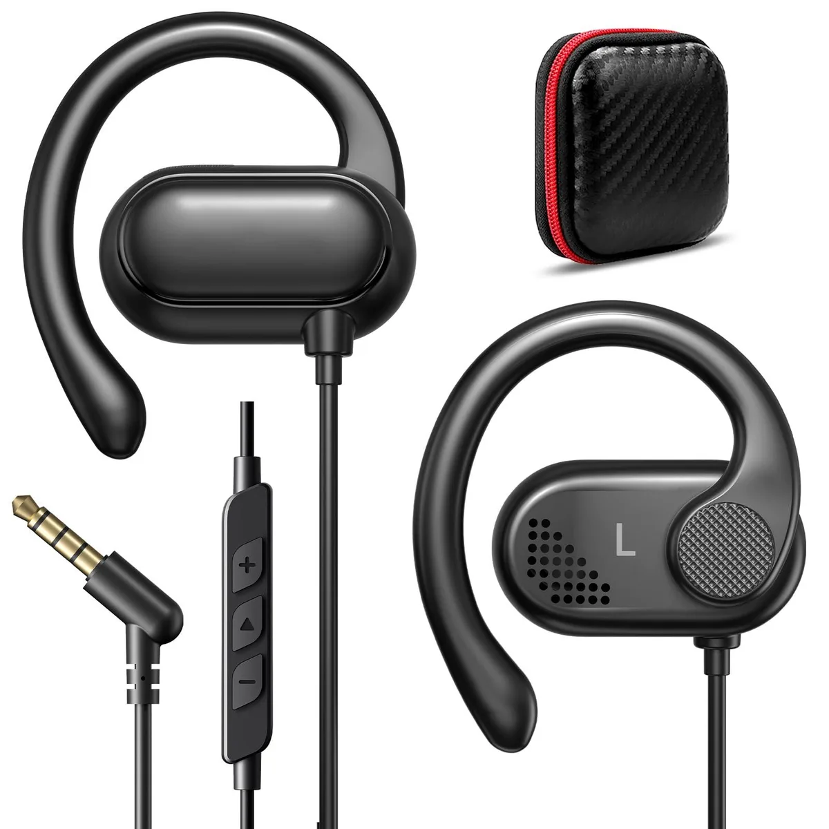 No Sew No Sew iMangoo-0961 Wired Open-Ear Headphones Black 3.5mm — product photo