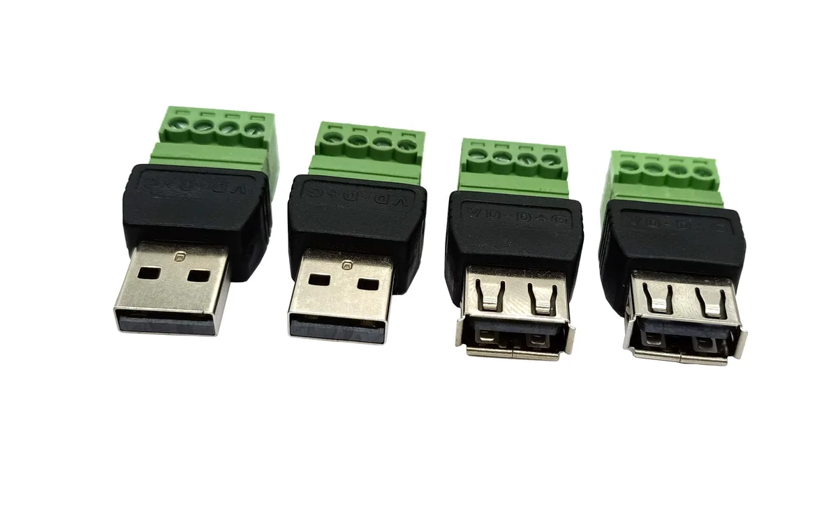 BUCIER BUCIER QD-AV-100922 USB A to 4 Pin Screw Terminal 4 Pack — product photo