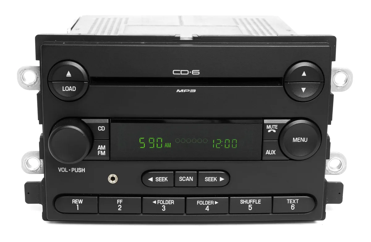 1 Factory Radio 1 Factory Radio 6G1T-18C815-BC AM FM 6 CD Radio Aux 2006-2007 — product photo
