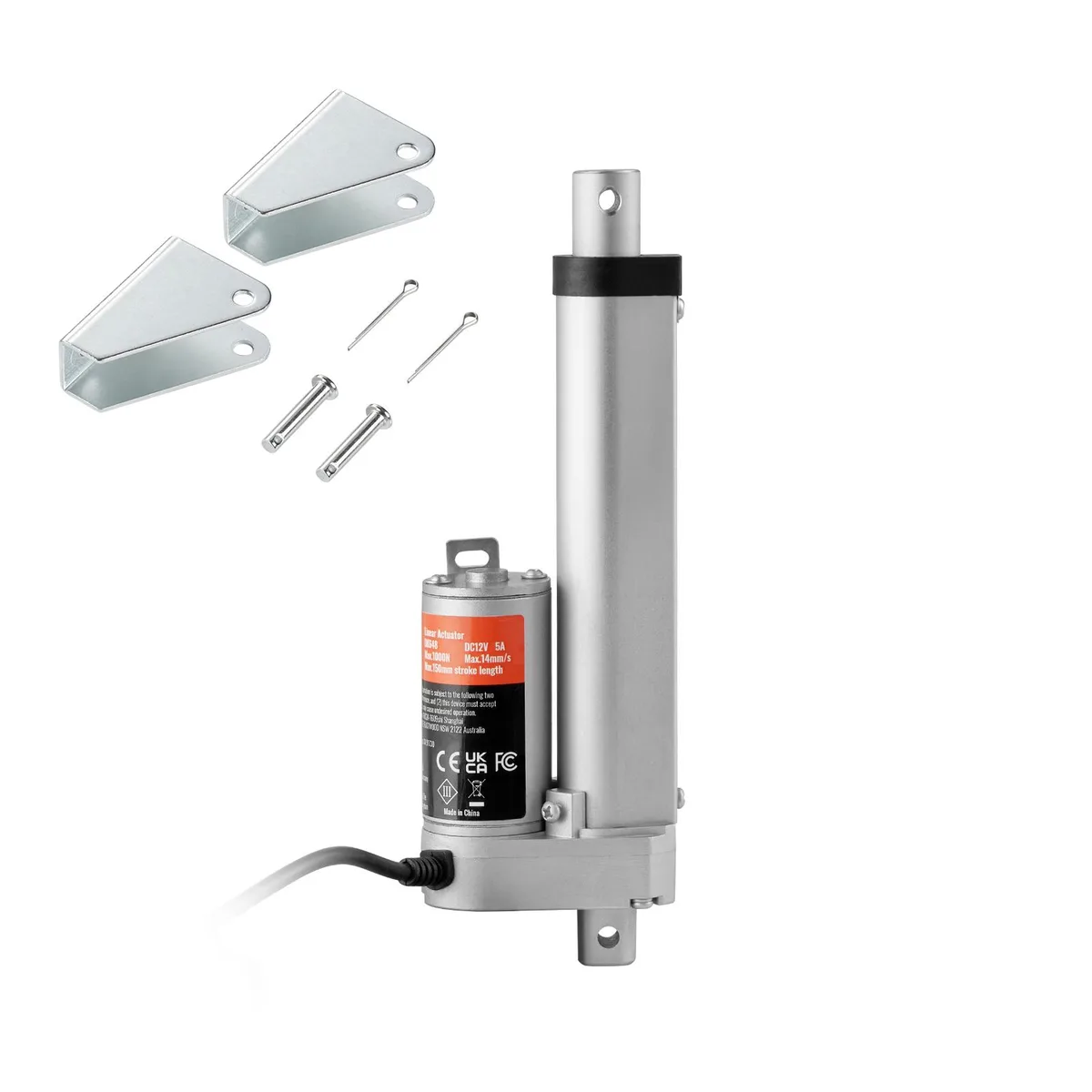 VEVOR VEVOR Linear Actuator 12V 4 Inch 330lbs 0.19"/s IP54 with Bracket — product photo