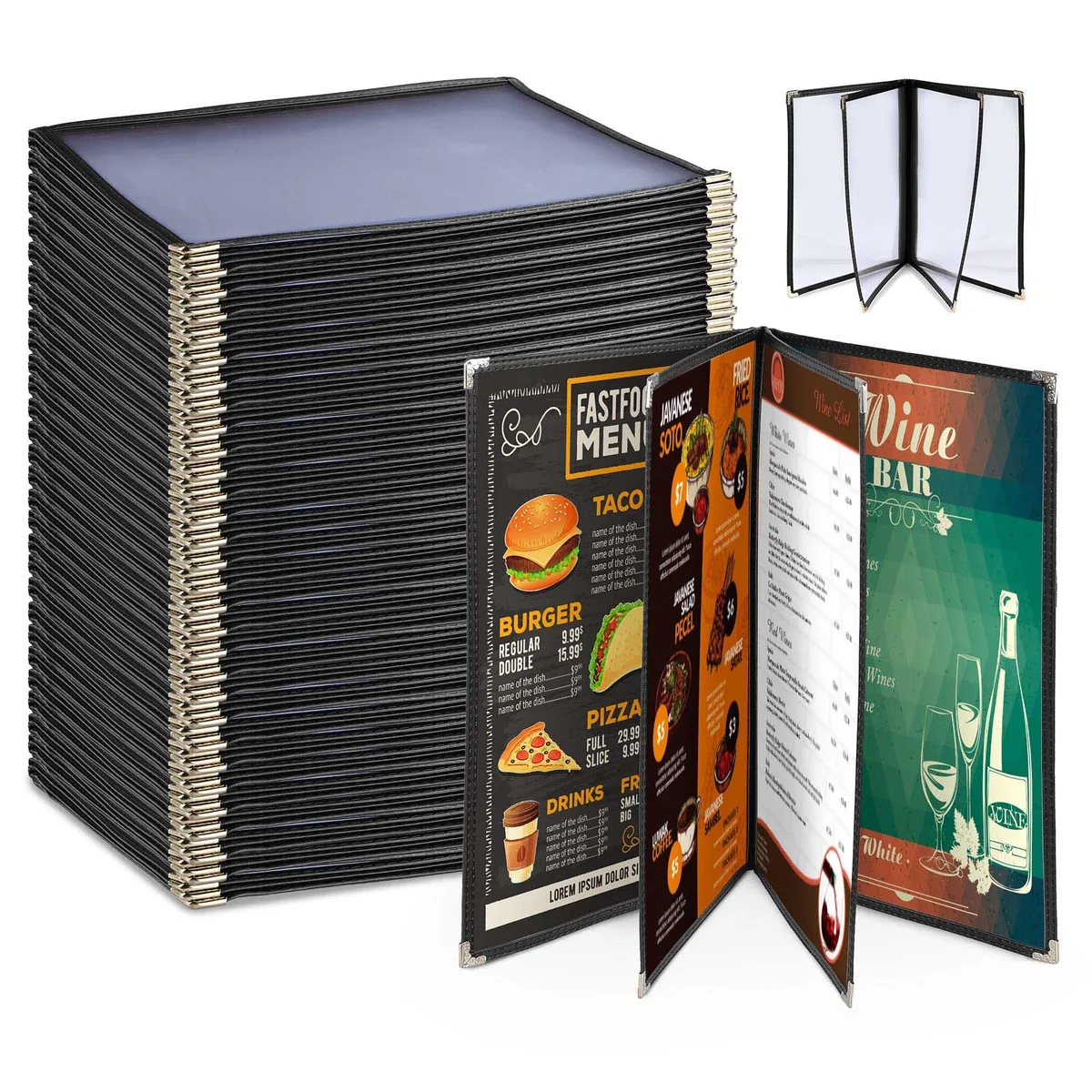 Yescom USA, Inc. Yescom USA, Inc. 26MNC031-811B4-06-30 30-Pack Menu Cover Accessory 8.5x11 — product photo