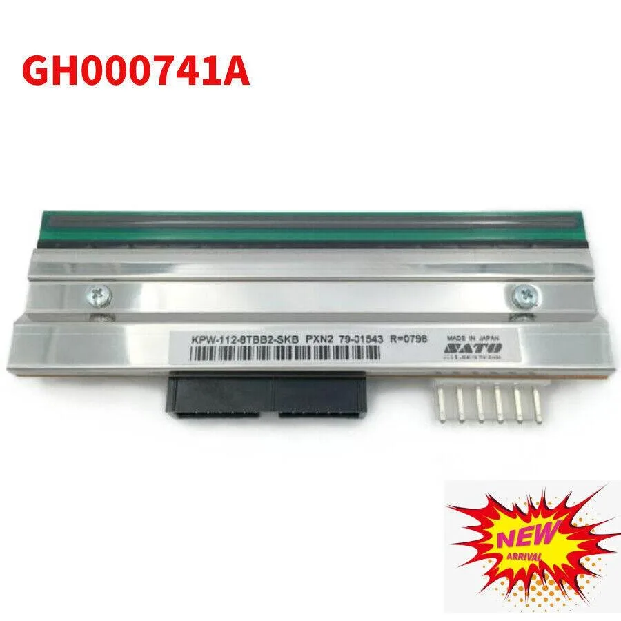 Rectangular metal printhead with ceramic element and connector pins