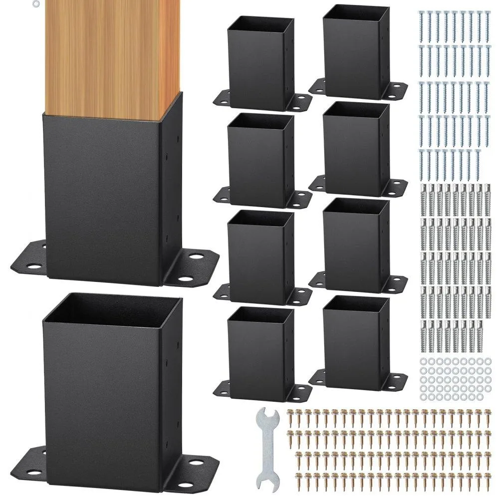 VEVOR VEVOR QBLZ-4in-10 post base kit 10 pcs 3.6" inner — product photo