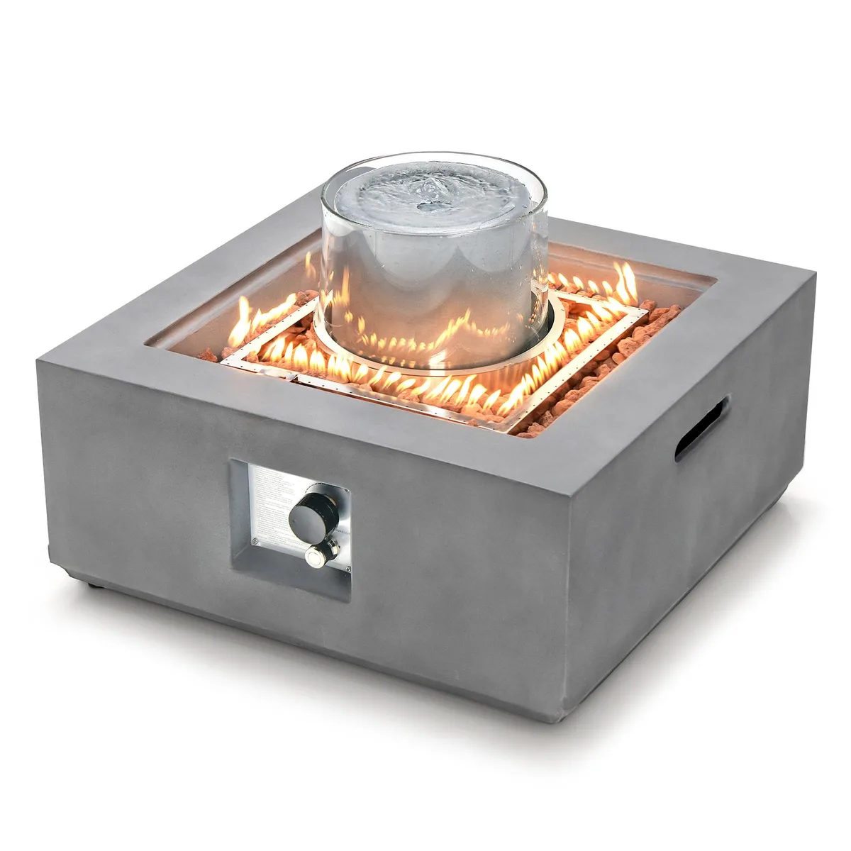 SlickBlue SlickBlue 28 Inch 50000 BTU Square Propane Fire Pit Grey — product photo