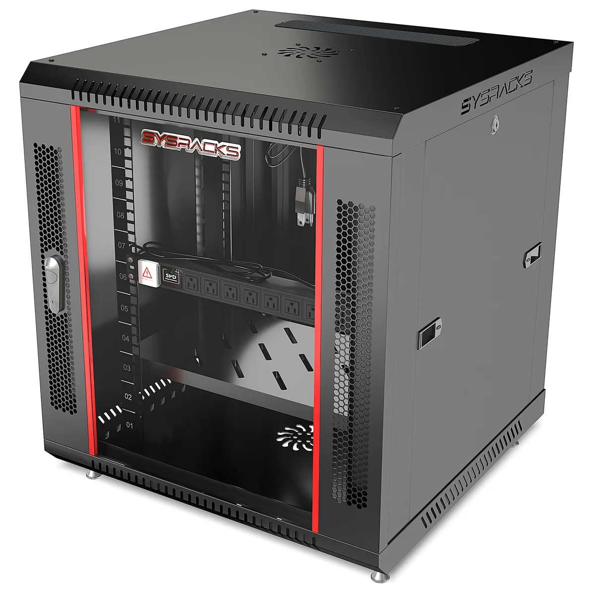 SYSRACKS SYSRACKS SRW 12.600B 18U 24-Inch Deep Wall Mount Server Rack — product photo