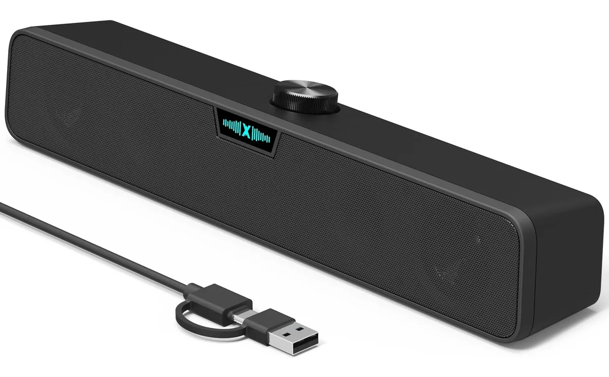  XKX XKX125B 2.0 USB Soundbar 10W Black — product photo