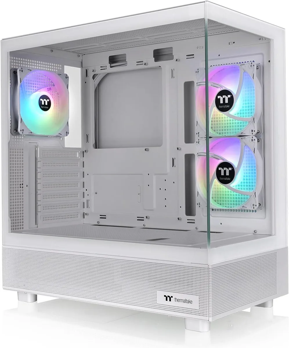 Thermaltake Thermaltake View 270 Plus TG ARGB Snow Mid Tower E-ATX PC Case CA-1Y7-00M6WN-01 — product photo