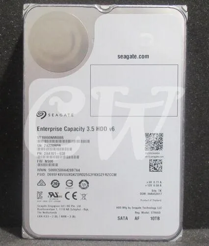 Seagate Seagate ST10000NM0086 10TB 7200RPM 3.5 SATA HDD — product photo