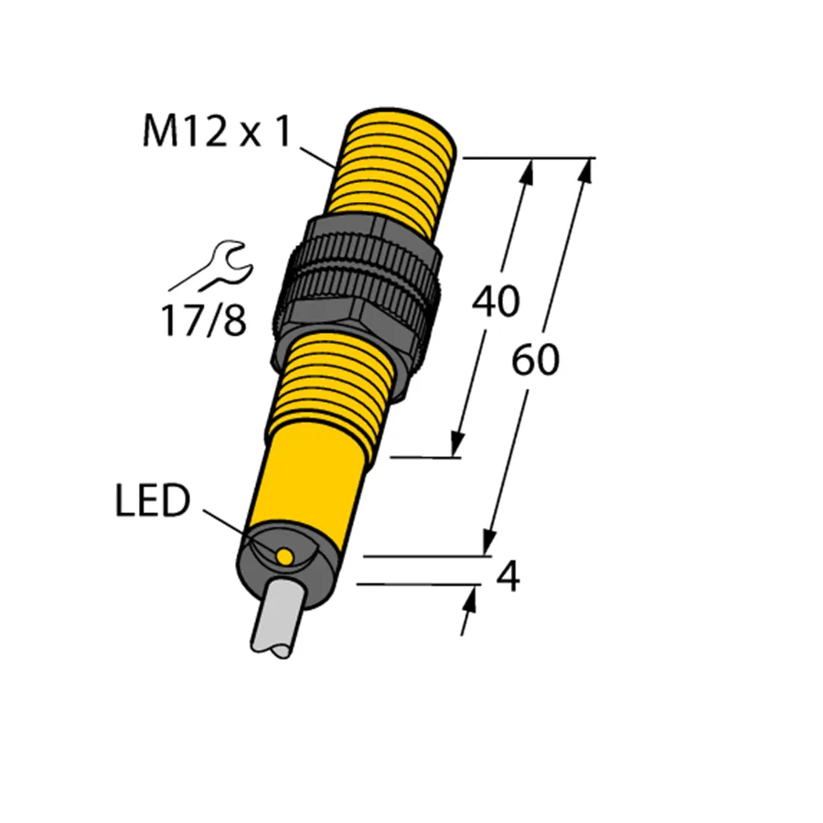 Turck Turck BI2-S12-RZ31X 13120 M12 inductive sensor electrician tool — product photo