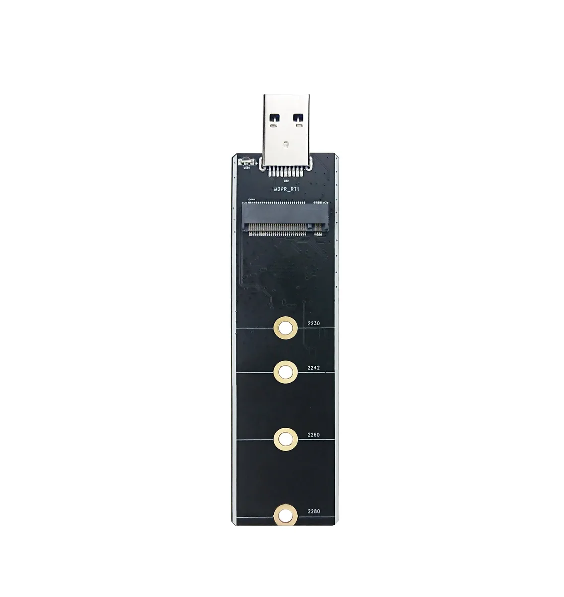 Micro Connectors Micro Connectors NVME-S32USBA M.2 NVME SATA SSD to USB 3.2 Gen 2x1 Type-A Adapter — product photo