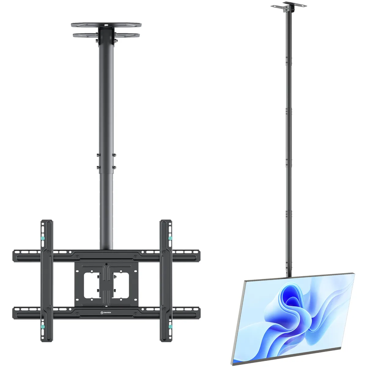 ONKRON ONKRON N2L-B Ceiling TV Mount 32-80" 150 lbs VESA 600x400 Black — product photo