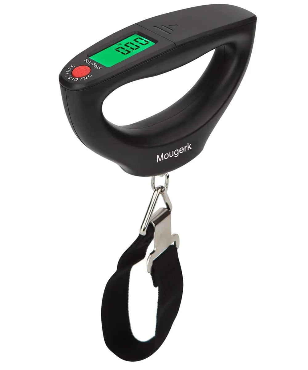 Business Source 50 kg / 110 lb Digital Hanging Scale (Black) — product photo