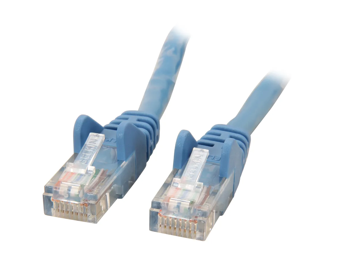 Belkin Belkin A3L791-08-BLU-S Cat 5E network ethernet cable 8 ft blue — product photo