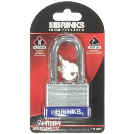 Brinks Brinks 172-52091 Laminated Steel Padlock 50mm Keyed Different — product photo