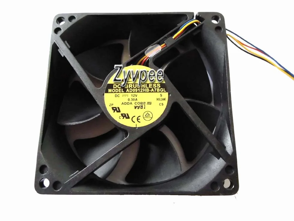Zyvpee Zyvpee AD0912HB-A7BGL 92mm 12V 0.3A 4-pin case fan — product photo