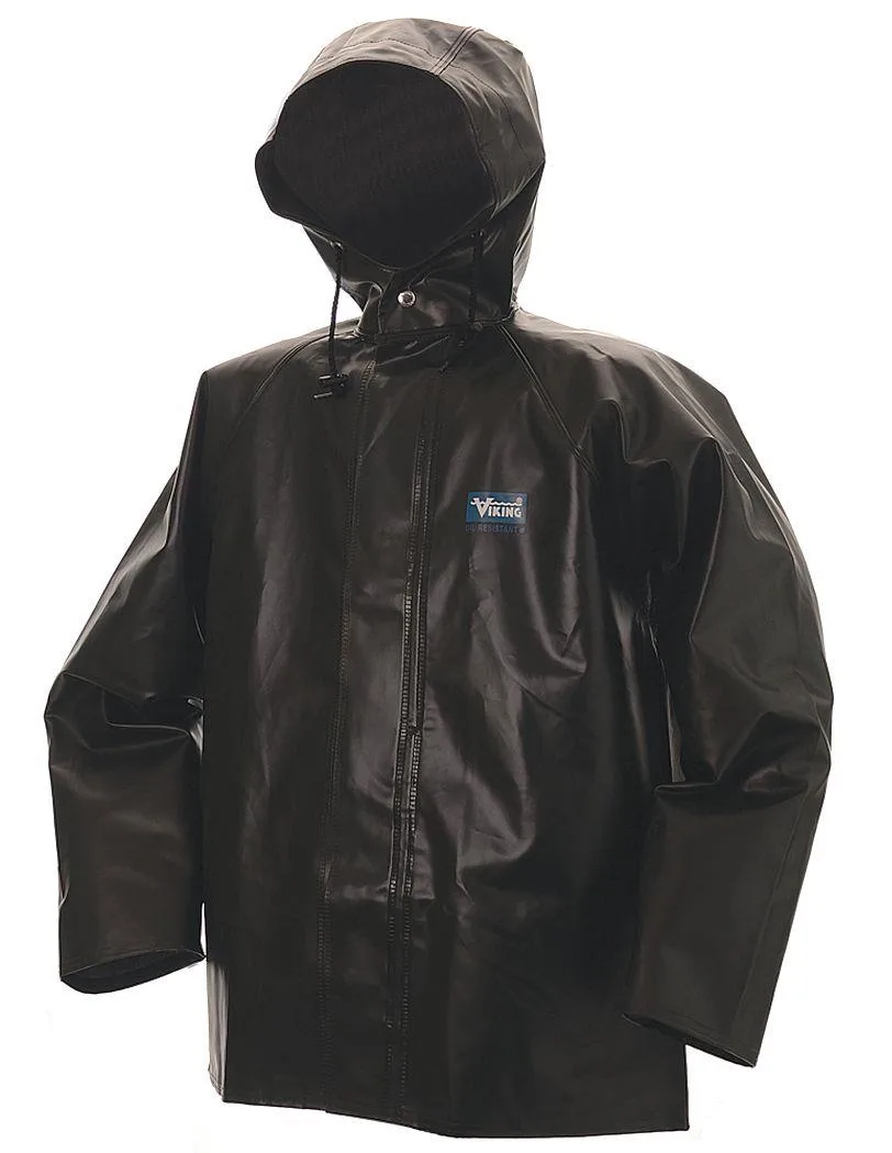 Viking Viking 4125J-XL Rain Jacket, 0.45 mm PVC, Green, XL, personal protective equipment — product photo