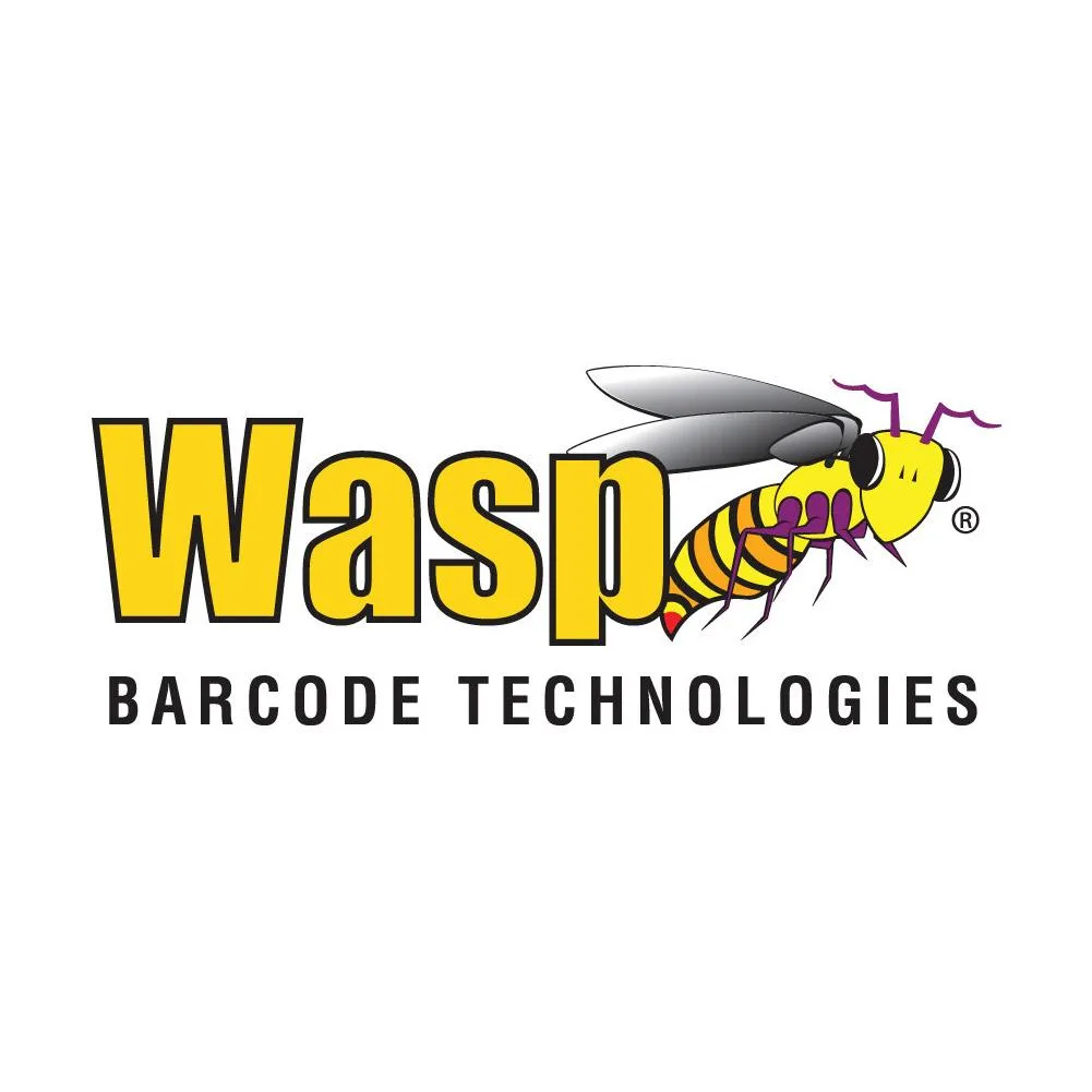 Wasp Barcode DR6 single-slot Ethernet cradle, matte black plastic, horizontal dock with LED indicator