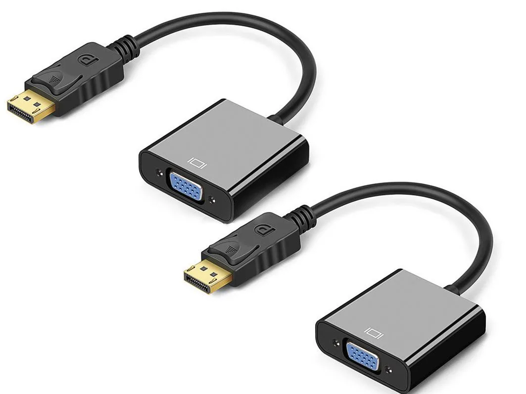 Corn Electronics Corn Electronics DisplayPort to VGA Adapter 2-Pack 9.8 — product photo