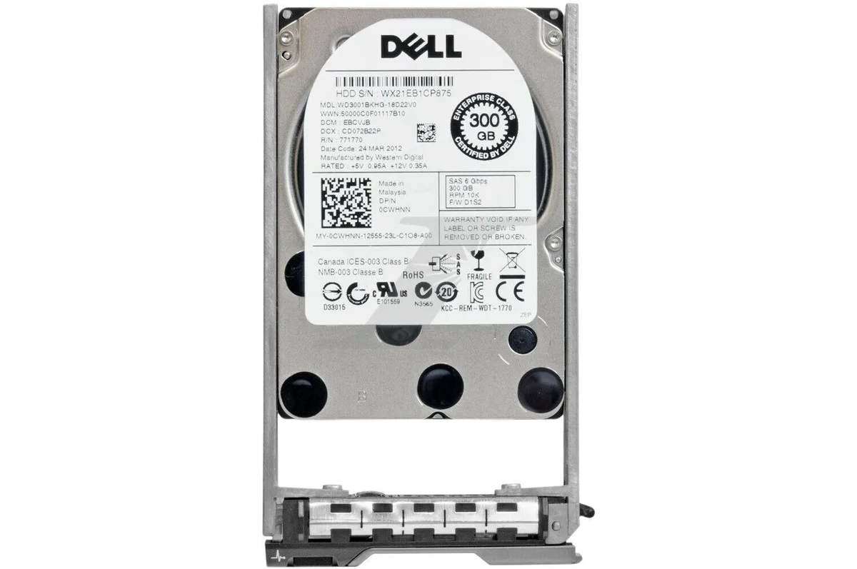 DELL DELL CWHNN 300GB 10K 2.5" SAS internal hard drive — product photo