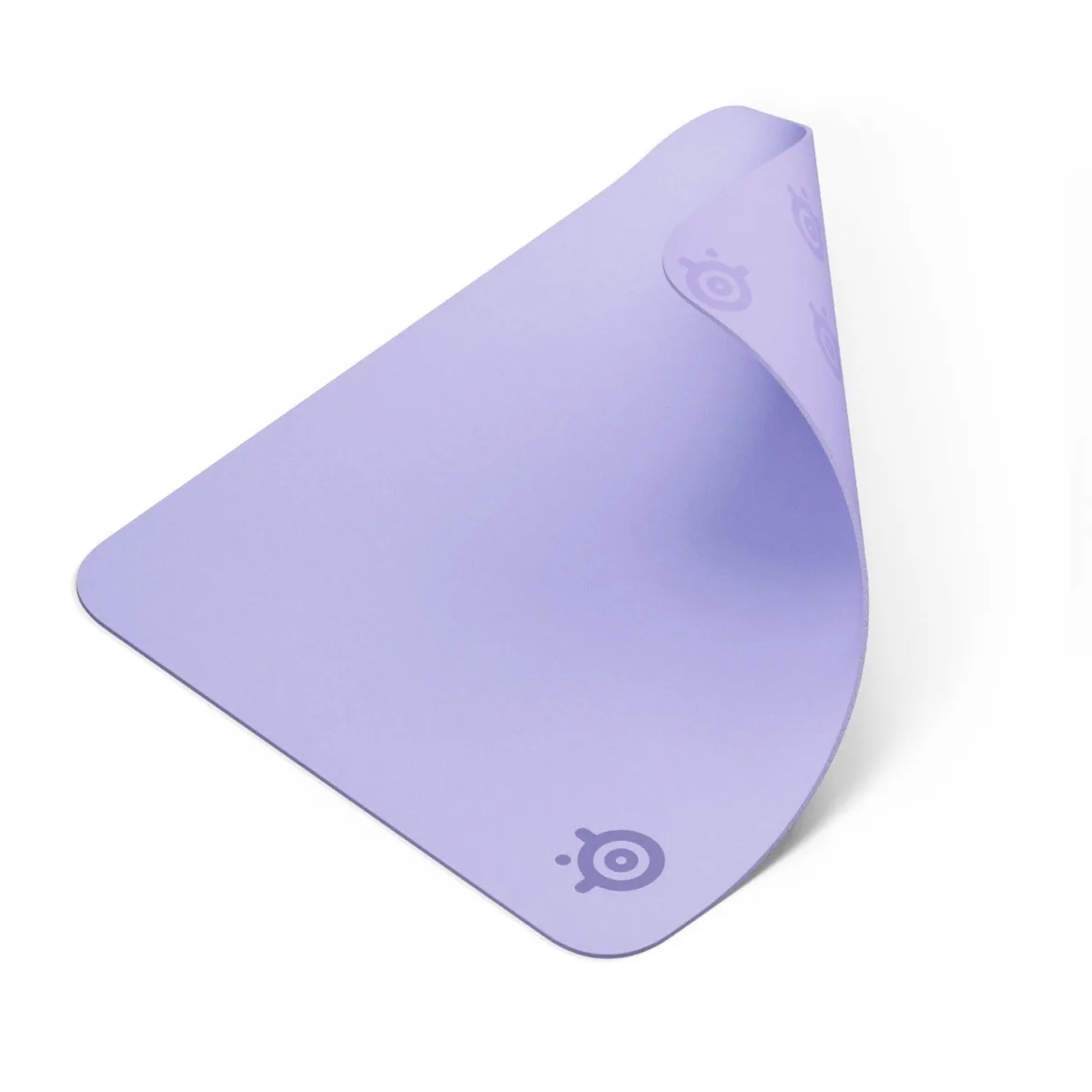 Rectangular lavender cloth mouse pad with rubber base