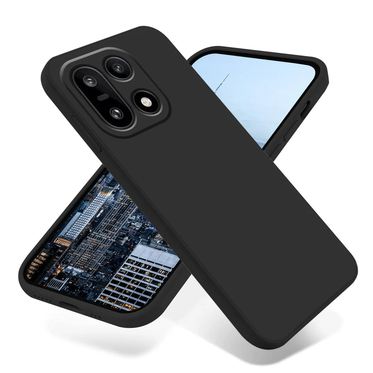  Wousunly Oneplus 15 Slim Silicone Case Black — product photo