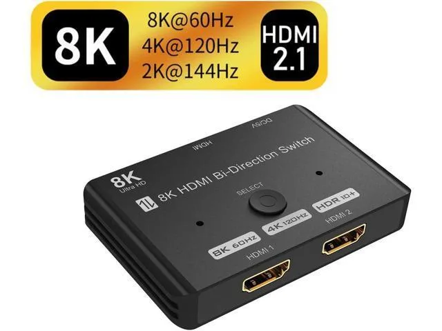 LORDWORLD LORDWORLD HDMI 2.1 Switch 8K@60Hz 4K@120Hz Bi-Directional 48Gbps — product photo