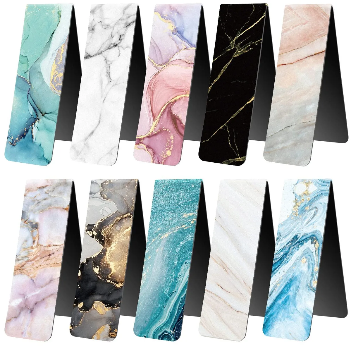  Avery XLNYG-064-02 magnetic bookmarks board, 10 marble designs — product photo
