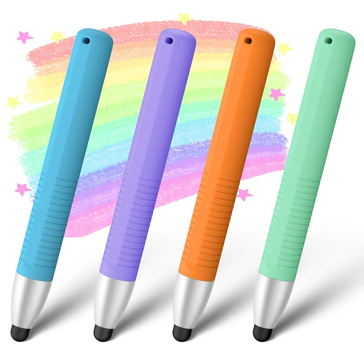 Wanme Stylus 4 Pack Blue Purple Orange Green — product photo