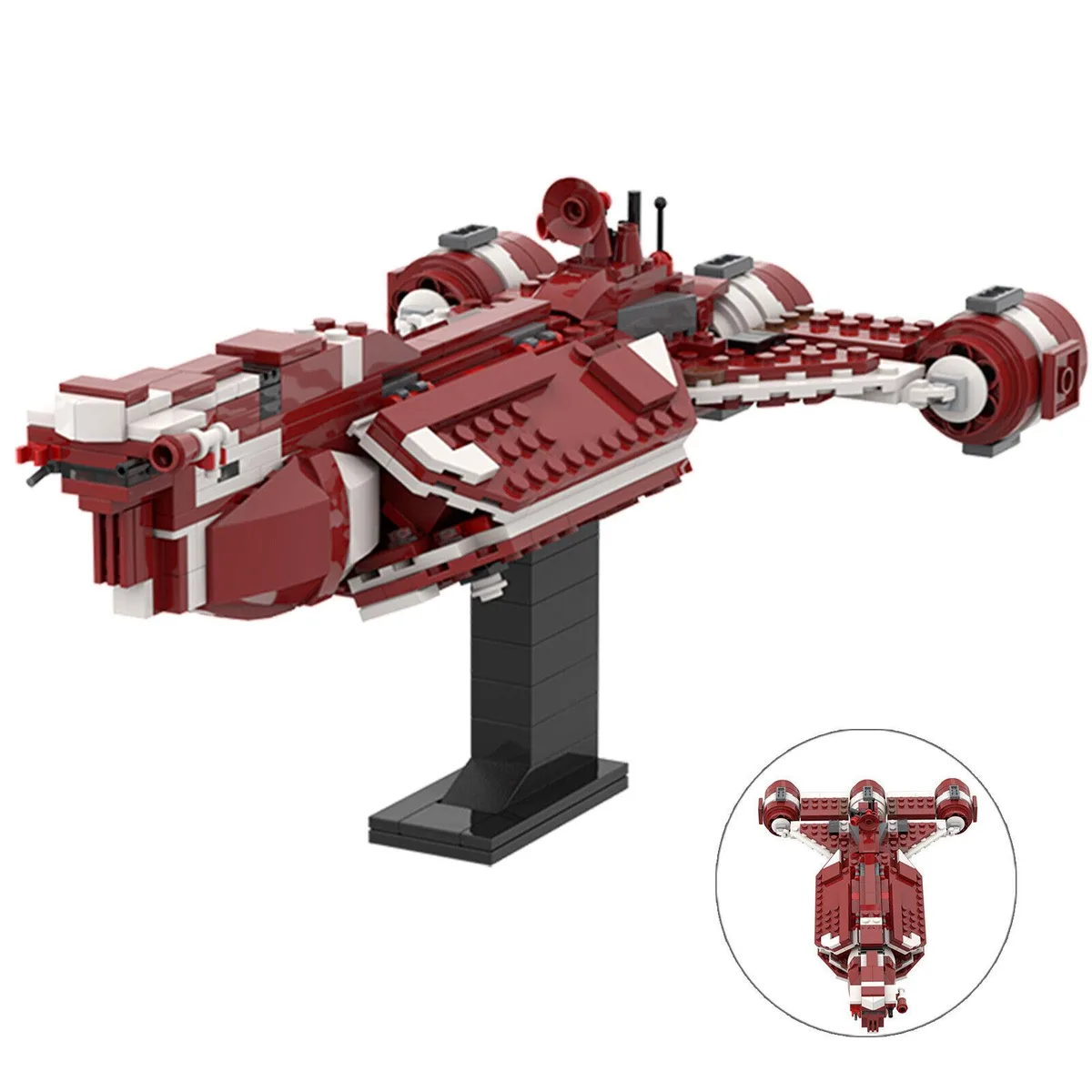 ZITIANYOUBUILD ZITIANYOUBUILD Consular Class Cruiser Red 436 Pieces MOC — product photo