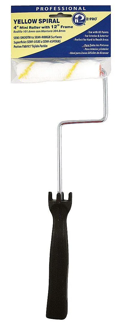 Premier Premier 84012 Mini Paint Roller Frame Cageless Plastic Handle 4 in Rollers — product photo