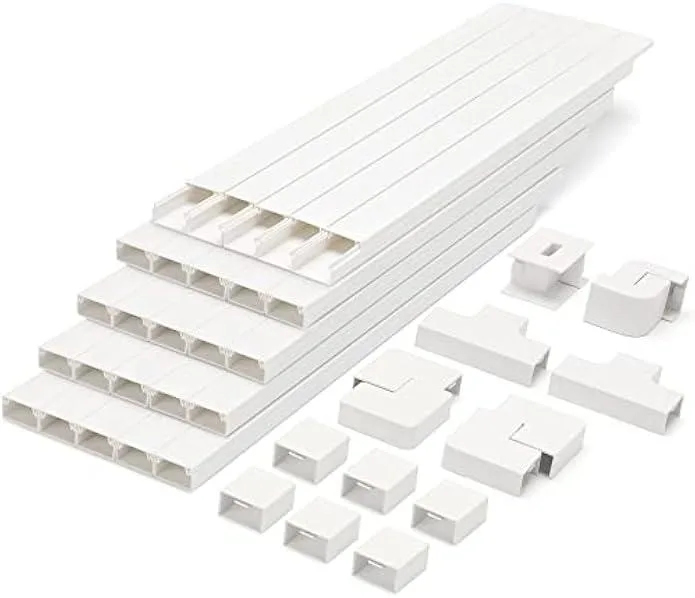 TAURKENAM TAURKENAM Cord Cover Kit 392.5in 25×15.7in White — product photo