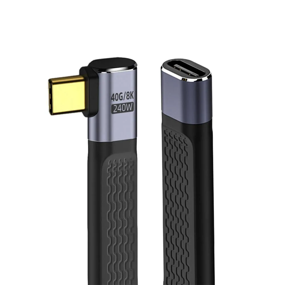 Fervit Fervit USB4 Extension Cable 13cm Right Angled 40Gbps 240W 8K@60Hz — product photo