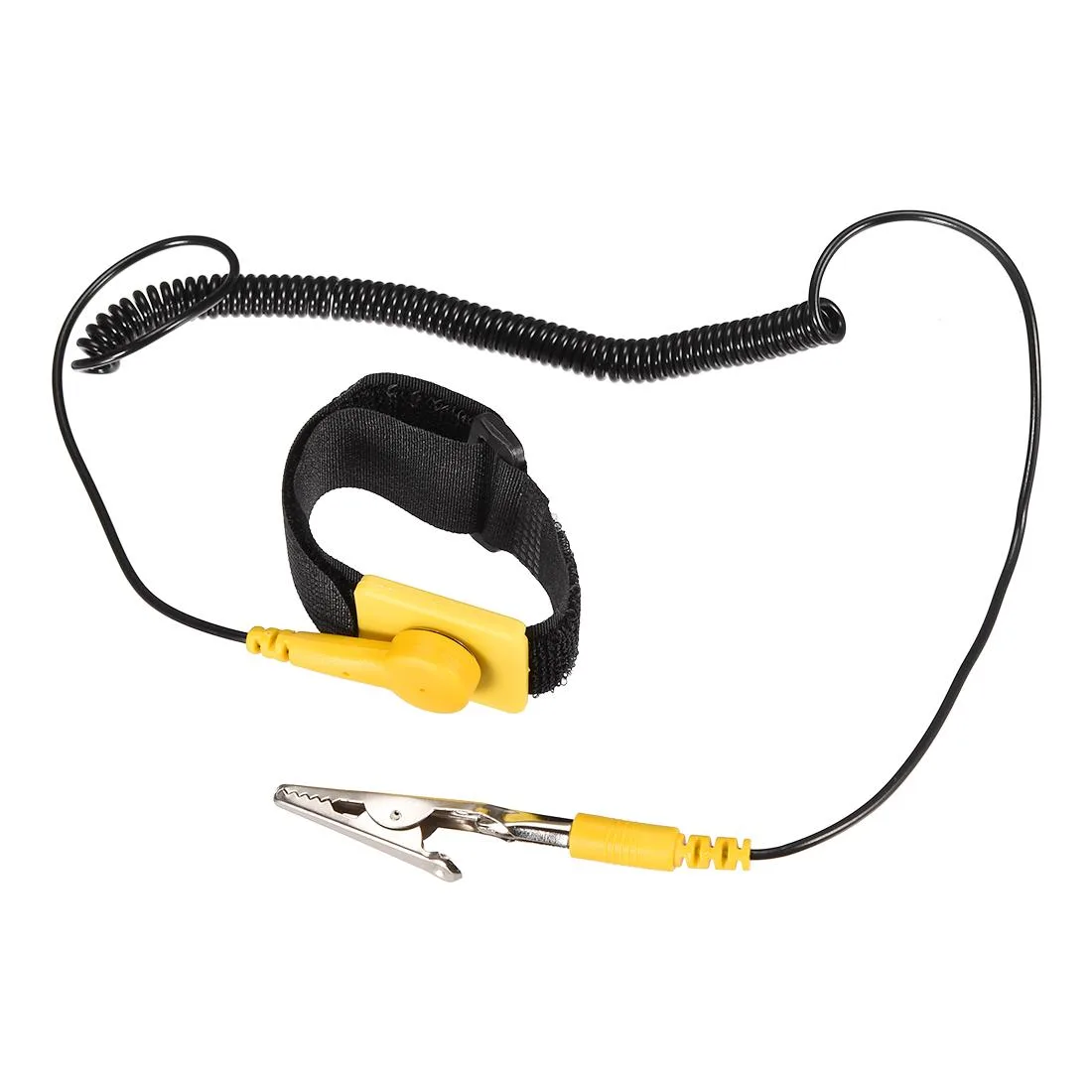 Unique-Bargains Unique-Bargains Anti-Static Wrist Strap Kit 1.7 m Coil .1 s Grounding — product photo