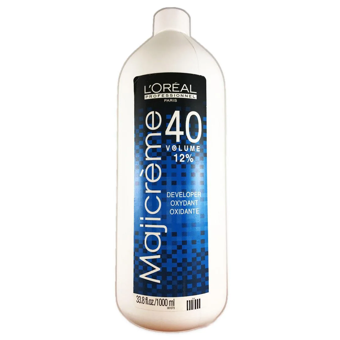 White 1000ml bottle of 40 volume 12% cream developer