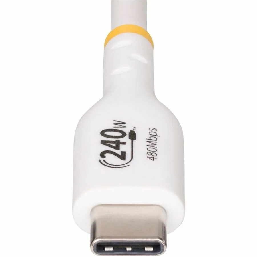 STARTECH STARTECH USB2EPR6FW USB-C cable 6 ft 240W PD 3.1 EPR USB 2.0 480Mbps White — product photo