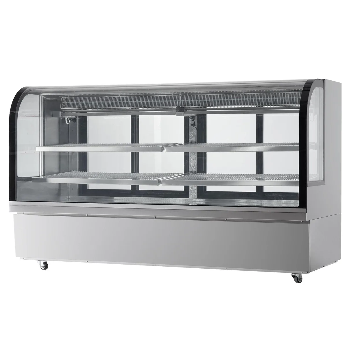VEVOR VEVOR GN-2000R2 32 Cu.Ft. Refrigerated Display Case, 4-Tier, Downdraft Cooling, LED Lighting, Casters — product photo