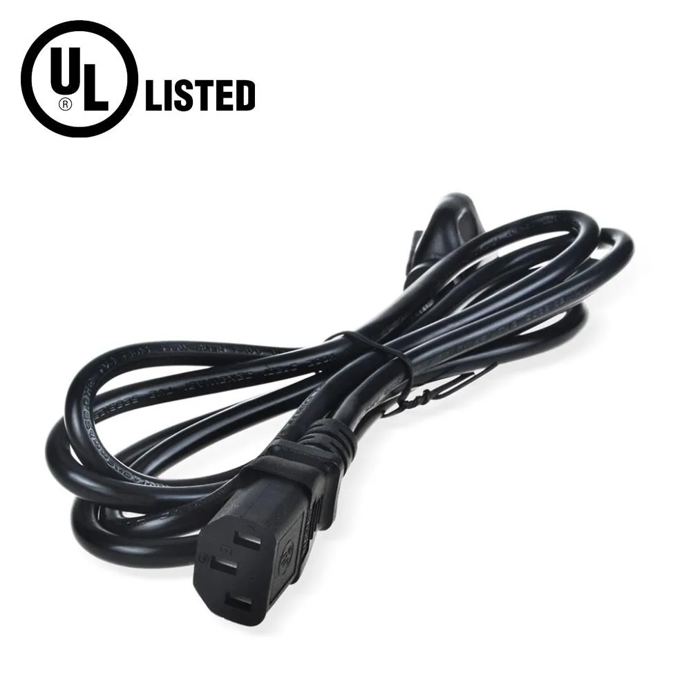 ABLEGRID ABLEGRID 5ft 3-Prong Computer Power Cord Black — product photo