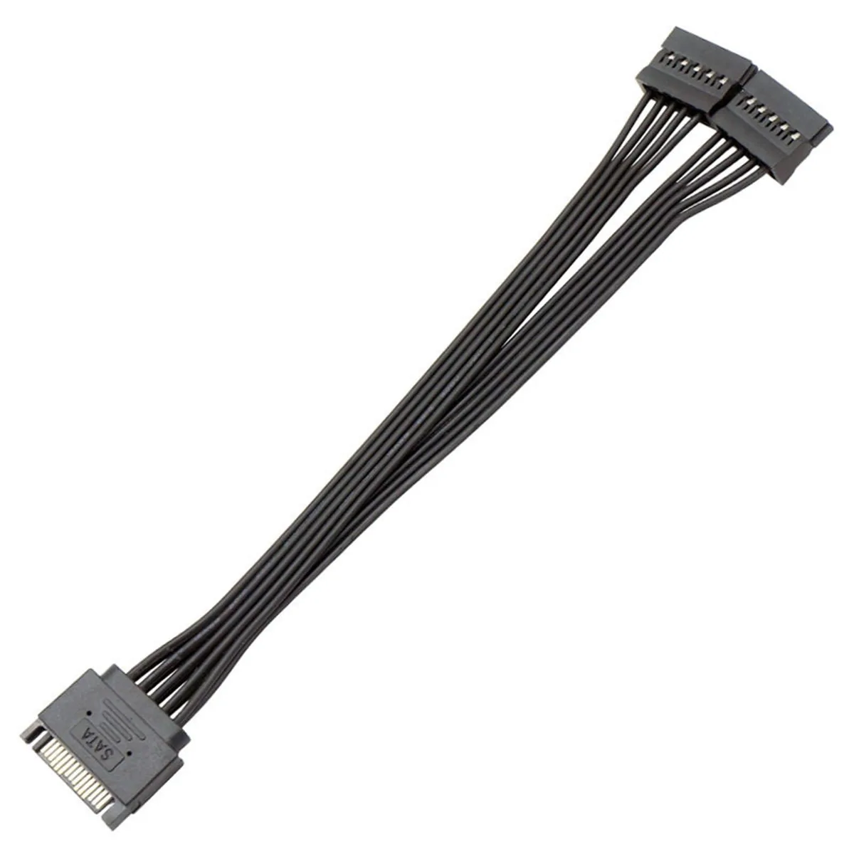 Vszerda Vszerda SATA 15-pin male to 2×15-pin female Y-splitter 22 cm — product photo