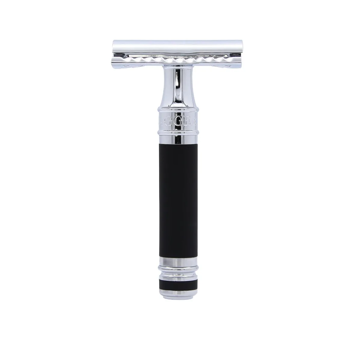 TAURKENAM TAURKENAM DE89 safety razor black rubber coated trimmers for men — product photo