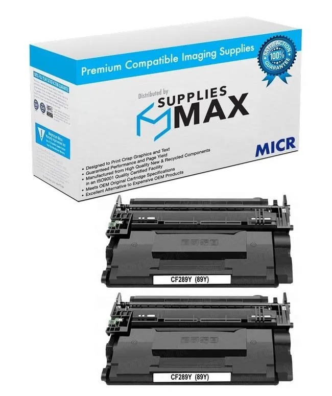 SuppliesMax SuppliesMax MICR Toner Cartridge 2-pack 20000 pages CF289YD1-MICR — product photo