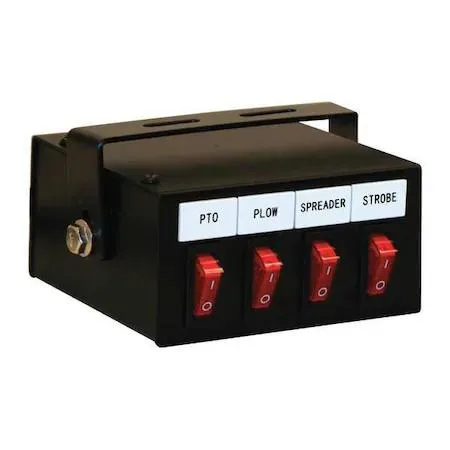 Buyers Products Company Buyers Products Company 6391104 4 Function Backlit Pre-Wired Switch Box Fused — product photo