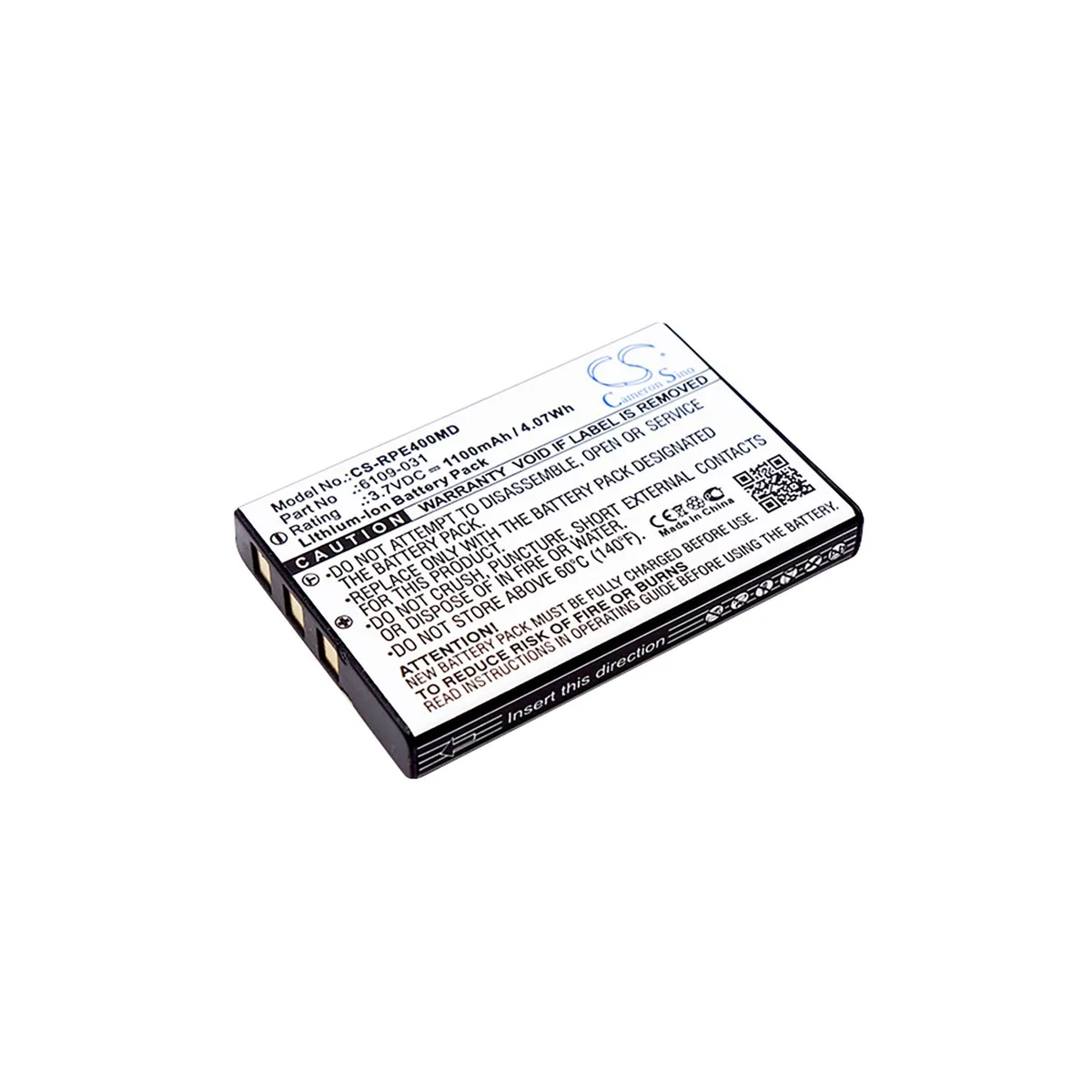Cameron &amp; Co Cameron &amp; Co DS-CS-RPE400MD 1.1 Ah Li-ion battery — product photo