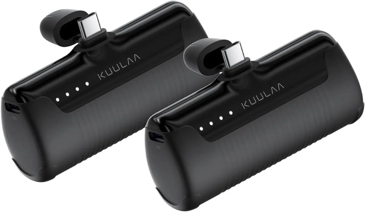 WOOJONG WOOJONG 4500mAh USB-C Power Bank 2 Pack Black — product photo